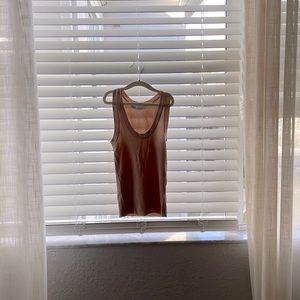 Ribbed tank from Zara (cream)